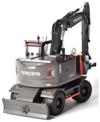 Volvo EWR 150E Wheeled Excavator Black Nokian Ground Kare Steelwrist Tiltrotator 1/32