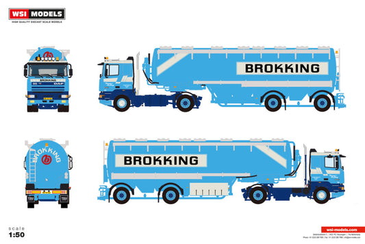 Brokking; DAF 95 COMFORT CAB 4X2 ANIMALFEED BULK TRAILER - 2 AXLE