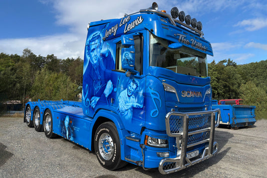 Molander; SCANIA R NORMAL CR20N RIGED TRUCK WITH HOOKLIFT SYSTEM 8X4 + 15M3 CONTAINER