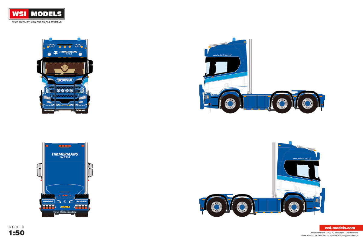Timmermans Infra; SCANIA R HIGHLINE CR20H 6X2 TWIN STEER