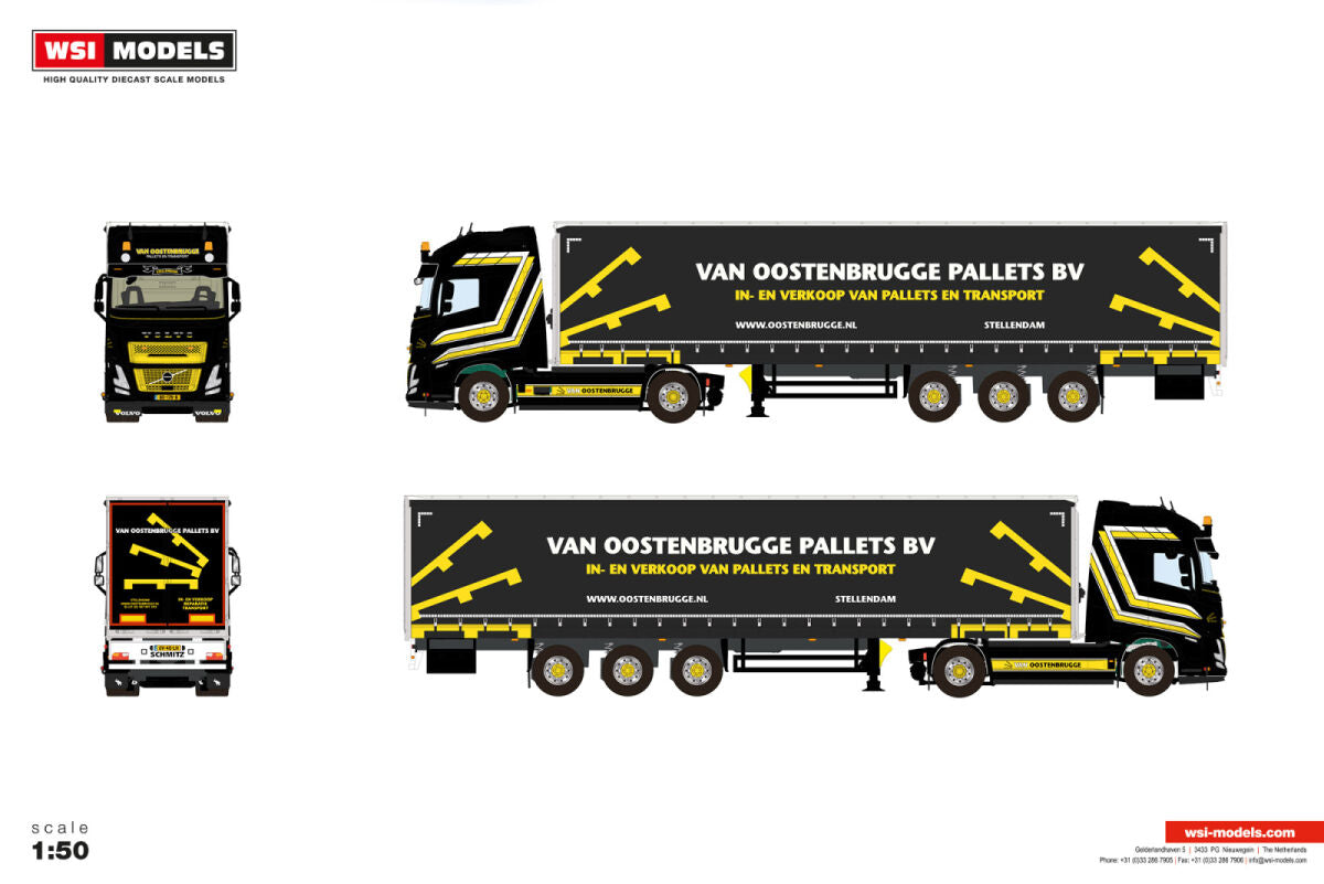 Van Oostenbrugge; VOLVO FH AERO GLOBETROTTER XL 4X2 CURTAINSIDE TRAILER - 3 AXLE