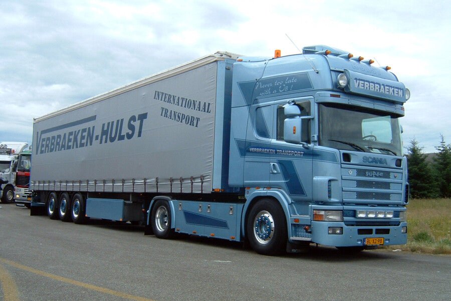 Verbraeken; SCANIA 4 SERIES TOPLINE 4X2 CURTAINSIDE TRAILER - 3 AXLE - Celt Models