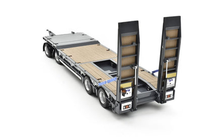 Nooteboom ASDV-40-22 4 Axle Drawbar Trailer with Ramps - Grey 1/32
