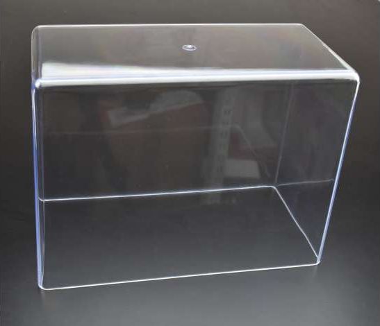 Clear display case, tall (top only) Ideal for construction vehicles 30x15x22cm