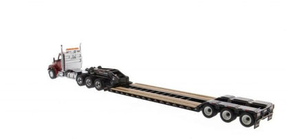 Kenworth T880 SFFA DayCab Tridem Tractor Red w/XL 120Trailer Boosters Jeep