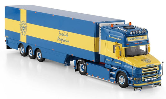 WSI V8 Power Scania T500 reefer semitrailer