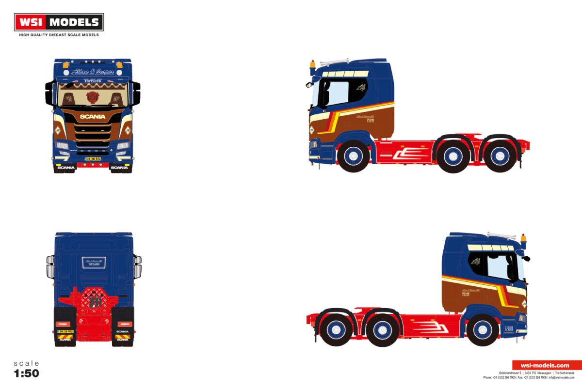 Allan & Jesper; SCANIA R NORMAL CR20N 6X2 TAG AXLE - Celt Models