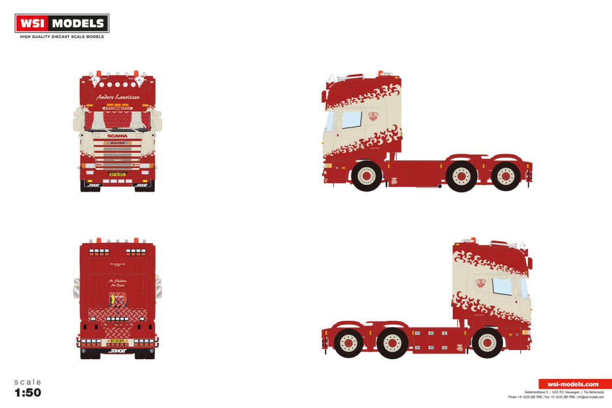 Anders Lauritzen; SCANIA 4 SERIES TOPLINE 6X2 TAG AXLE - Celt Models