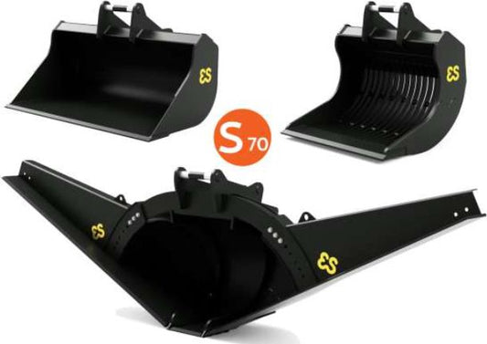 Eurosteel Excavator Attachment Set S70 Connection (Fits Volvo EC220E)