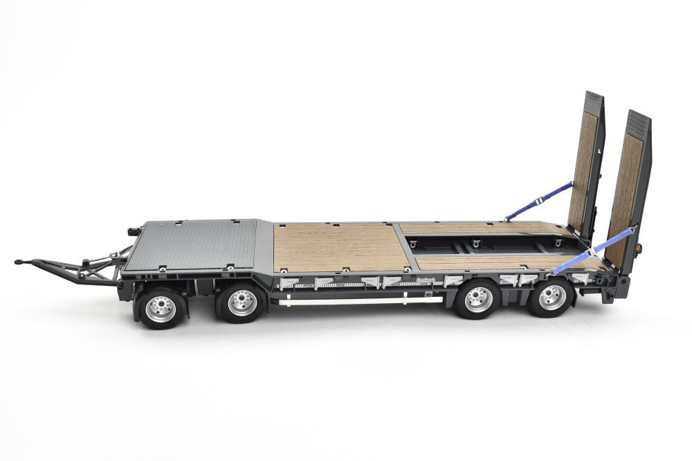 Nooteboom ASDV-40-22 4 Axle Drawbar Trailer with Ramps - Grey 1/32