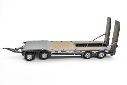 Nooteboom ASDV-40-22 4 Axle Drawbar Trailer with Ramps - Grey 1/32
