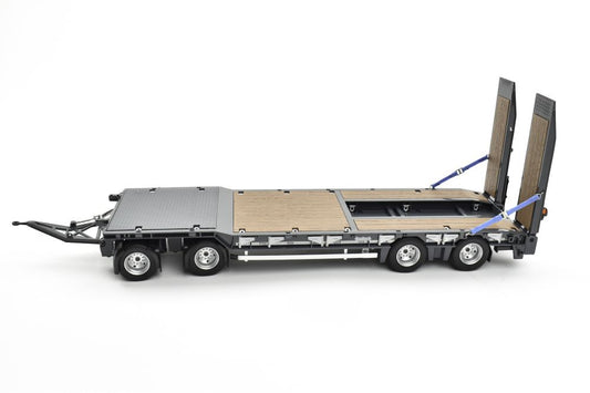 Nooteboom ASDV-40-22 4 Axle Drawbar Trailer with Ramps - Grey 1/32