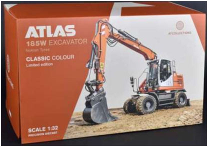 Atlas 185W Wheeled Excavator Classic w/Nokian Tyres and Standard Atlas Bucket 1/32 - Celt Models