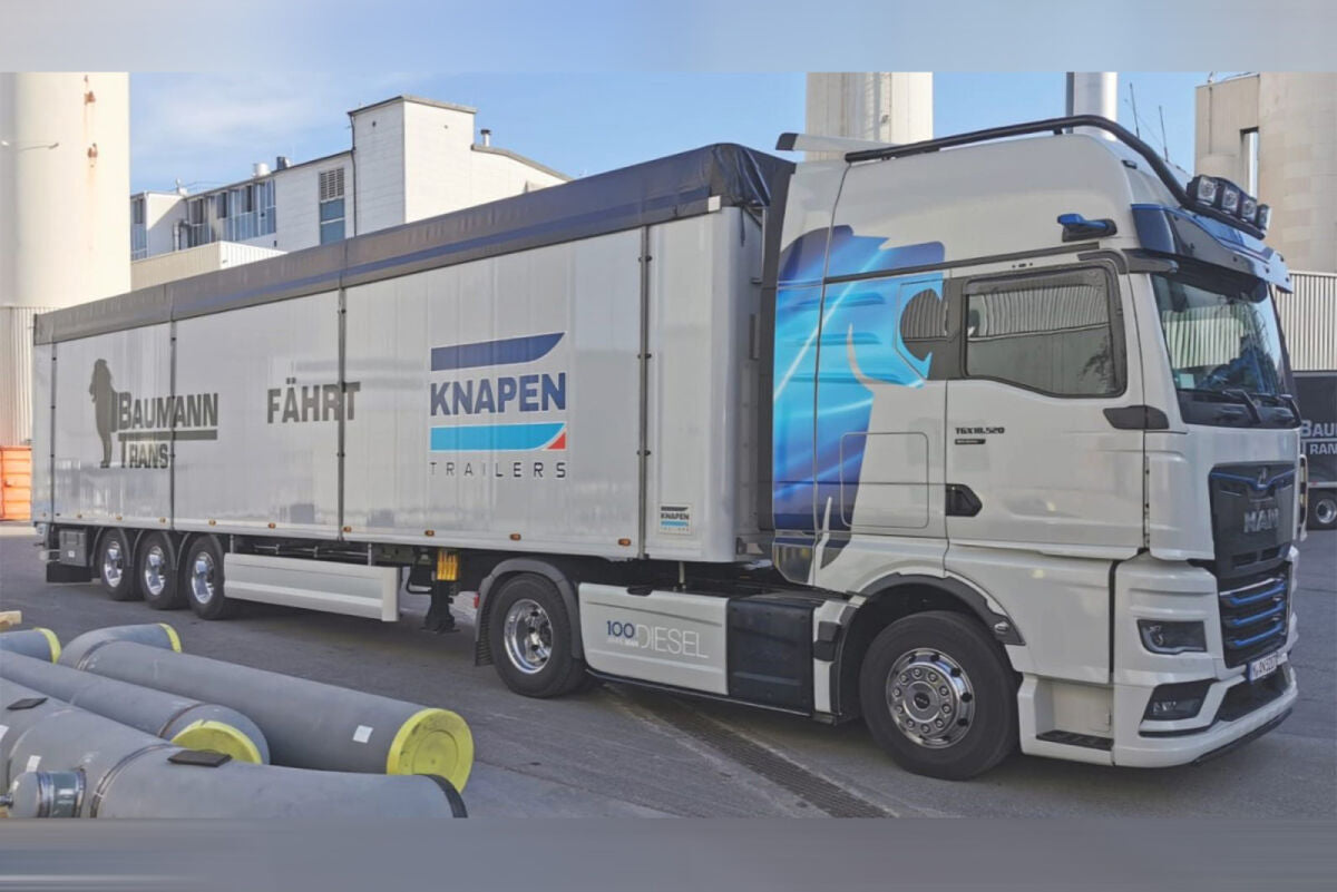 Baumann Trans; MAN TGX GX 4X2 MOVING FLOOR TRAILER - 3 AXLE