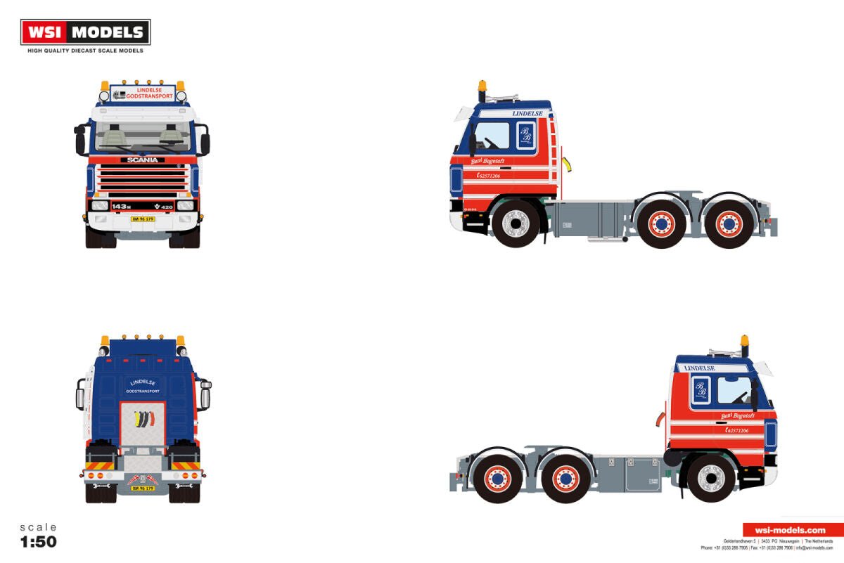 Bent Bogetoft; SCANIA 3 SERIES STREAMLINE 6X2 TAG AXLE - Celt Models