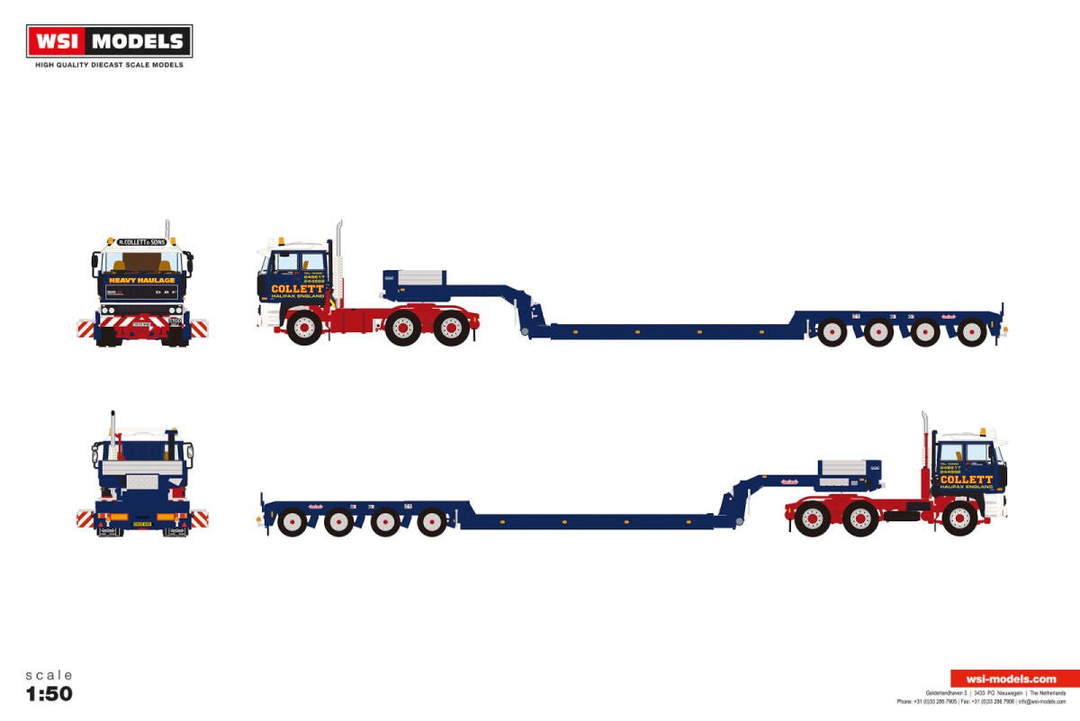 Collett; DAF 3600 6X4 LOW LOADER - 4 AXLE - Celt Models