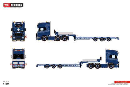 Danny Rasing; SCANIA R5 TOPLINE 6X2 TWIN STEER SEMI LOW LOADER - 3 AXLE