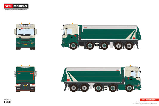 DB kiepers; SCANIA G NORMAL CG17N TIPPER TRUCK 10X4