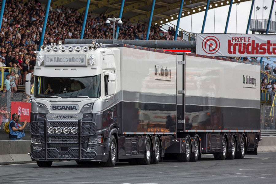 De Lindenborg; SCANIA S HIGHLINE CS20H RIGED REEFER TRUCK 6X2 TAG AXLE REEFER TRAILER - 3 AXLE + LZV DOLLY LOW