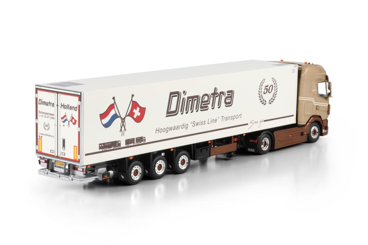 Dimetra; DAF XG+ MY25 4X2 REEFER TRAILER - 3 AXLE - Celt Models