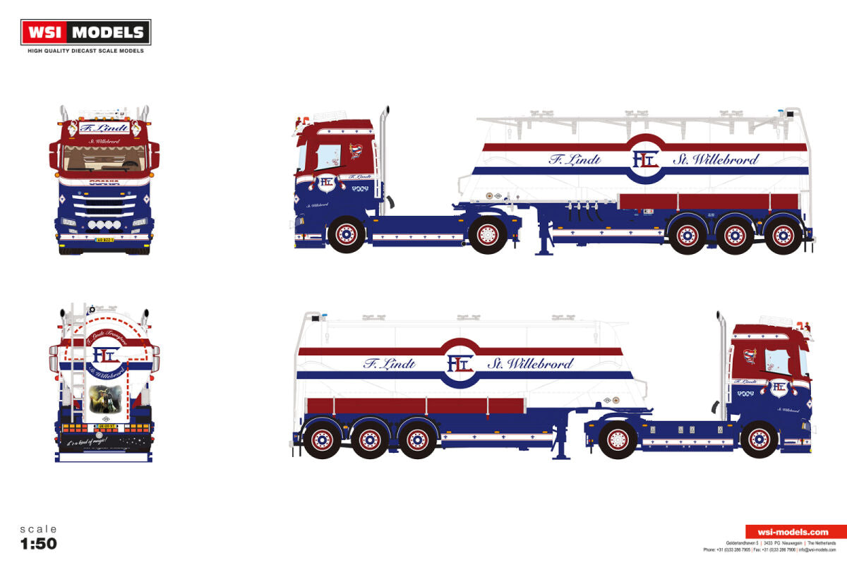 F. Lindt; SCANIA S NORMAL CS20N 4X2 BULK TRAILER - 3 AXLE