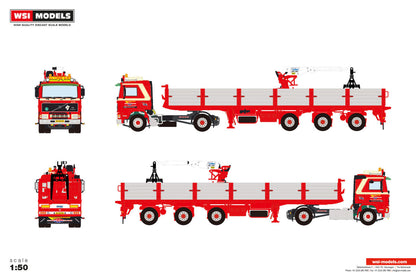Fa. J.v.'t Kruis & Zn.; VOLVO F12 4X2 BRICK TRAILER - 3 AXLE