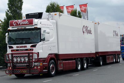 G. Koole; SCANIA R5 HIGHLINE RIGED REEFER TRUCK DRAWBAR TRAILER - Celt Models