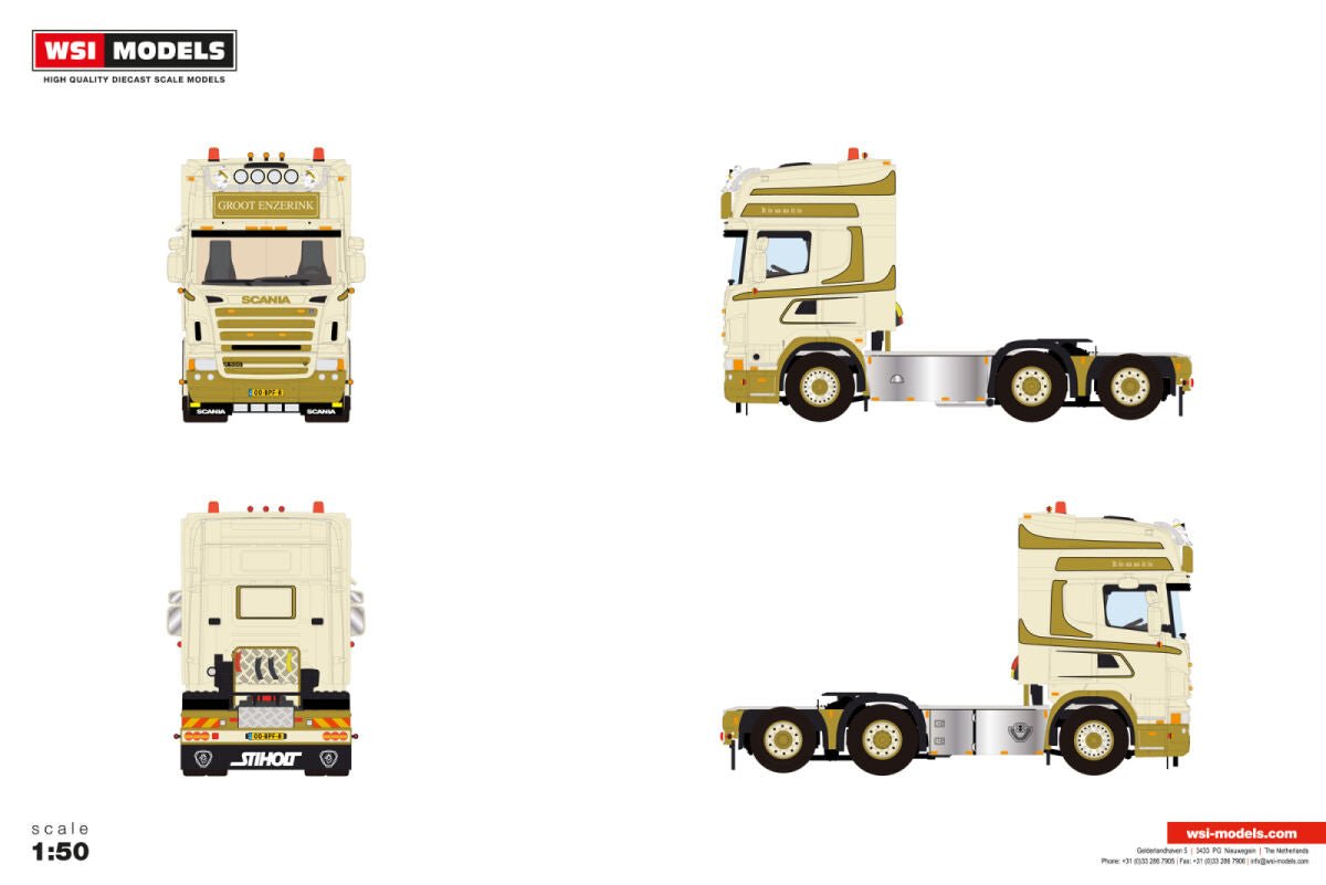 Groot Enzerink; SCANIA R5 TOPLINE 6X2 TAG AXLE - Celt Models