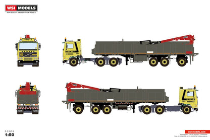 Haukes; VOLVO F10 6X2 TAG AXLE CLASSIC BRICK TRAILER - 3 AXLE - Celt Models