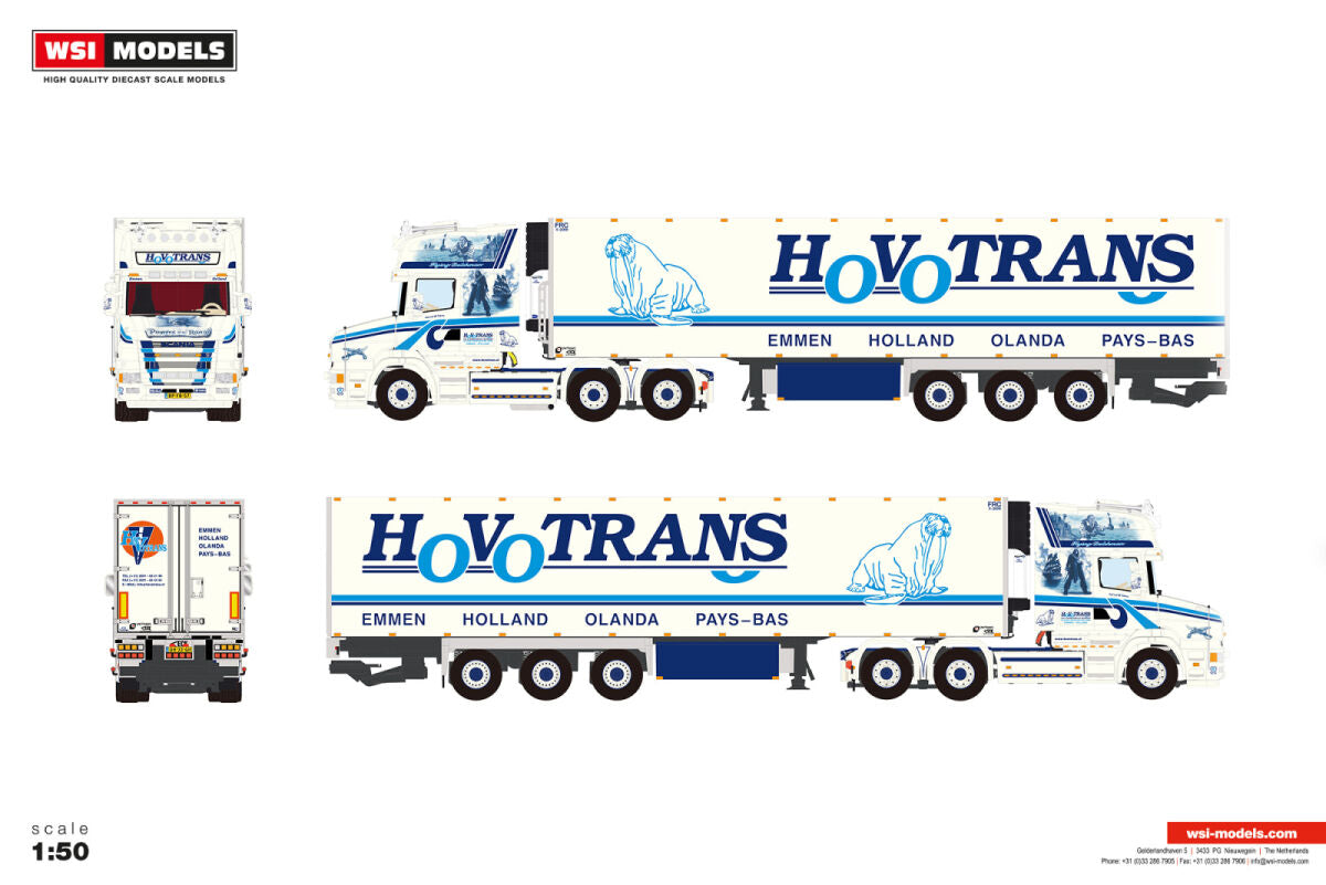 Hovotrans; SCANIA 4 SERIES TORPEDO TOPLINE 6X2 TAG AXLE REEFER TRAILER - 3 AXLE