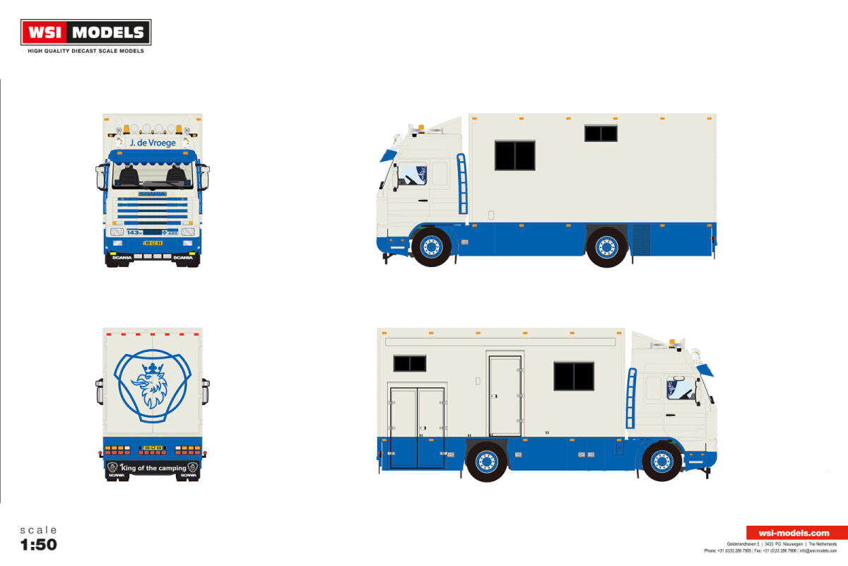 J. de Vroege; SCANIA 3 SERIES STREAMLINE RIGED BOX TRUCK 4X2
