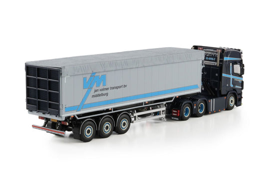 Jan Volmer Transport BV; SCANIA R HIGHLINE CR20H 6X2 TAG AXLE TIPPER VOLUME TRAILER - 3 AXLE - Celt Models