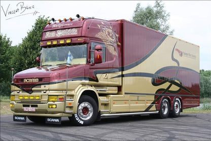 Koen Hendrickx; SCANIA 4 SERIES TORPEDO TOPLINE RIGED BOX TRUCK 6X2 TAG AXLE