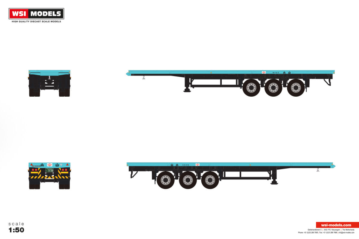 Koyama; CLASSIC FLATBED TRAILER - 3 AXLE
