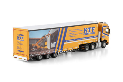 KTF Harlingen; VOLVO FH4 GLOBETROTTER 6X2 TWIN STEER SEMI WITH CURTAIN - 3 AXLE
