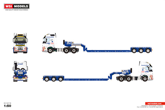 Laso; VOLVO FH AERO GLOBETROTTER 6X4 LOW LOADER - 3 AXLE