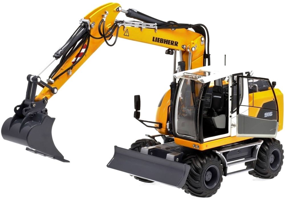 Liebherr A916 Wheeled Excavator w/Nokian Tyres and w/Disconnectable Standard Bucket 1/32 - Celt Models