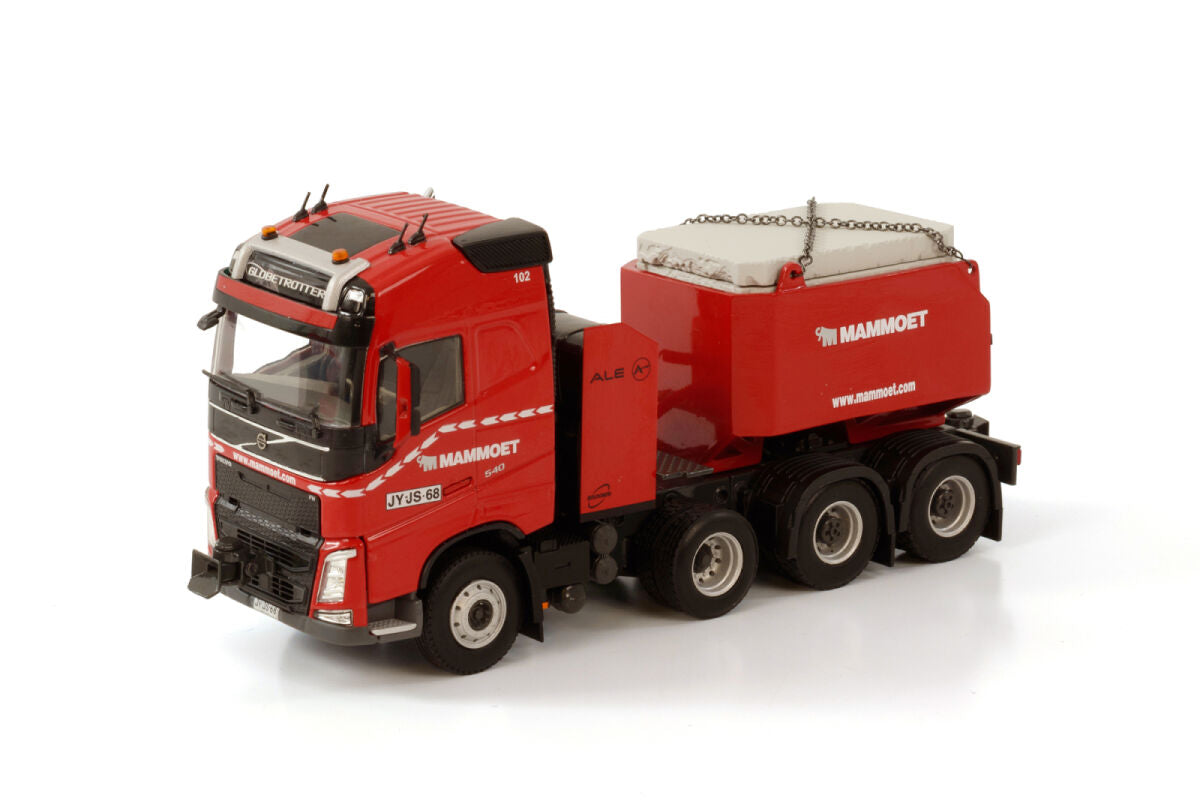 Mammoet; VOLVO FH4 GLOBETROTTER 8X4 RESIN BALLAST BOX + STELCON PLATES