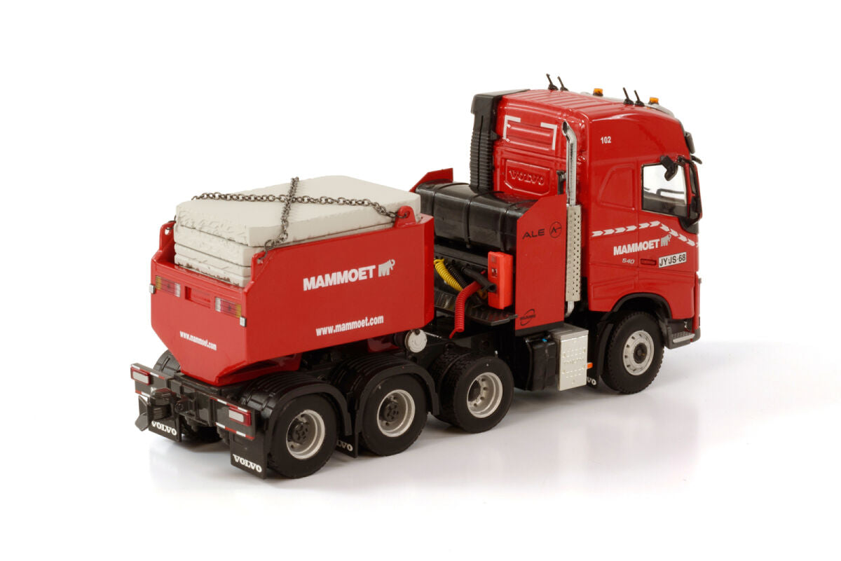 Mammoet; VOLVO FH4 GLOBETROTTER 8X4 RESIN BALLAST BOX + STELCON PLATES