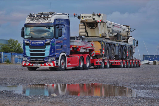 McFadyens; SCANIA S HIGHLINE CS20H 6X4 MANOOVR WITH 2 AXLE DOLLY - 6 AXLE - Celt Models