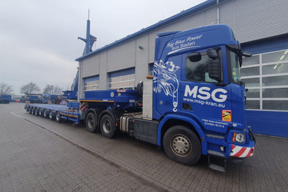 MSG; SCANIA R HIGHLINE CR20H 6X4 MANOOVR WITH 2 AXLE DOLLY - 6 AXLE