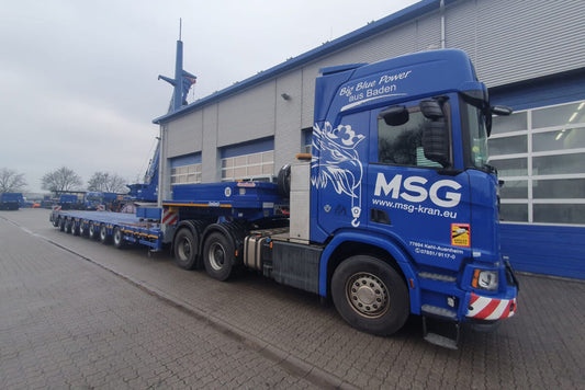 MSG; SCANIA R HIGHLINE CR20H 6X4 MANOOVR WITH 2 AXLE DOLLY - 6 AXLE