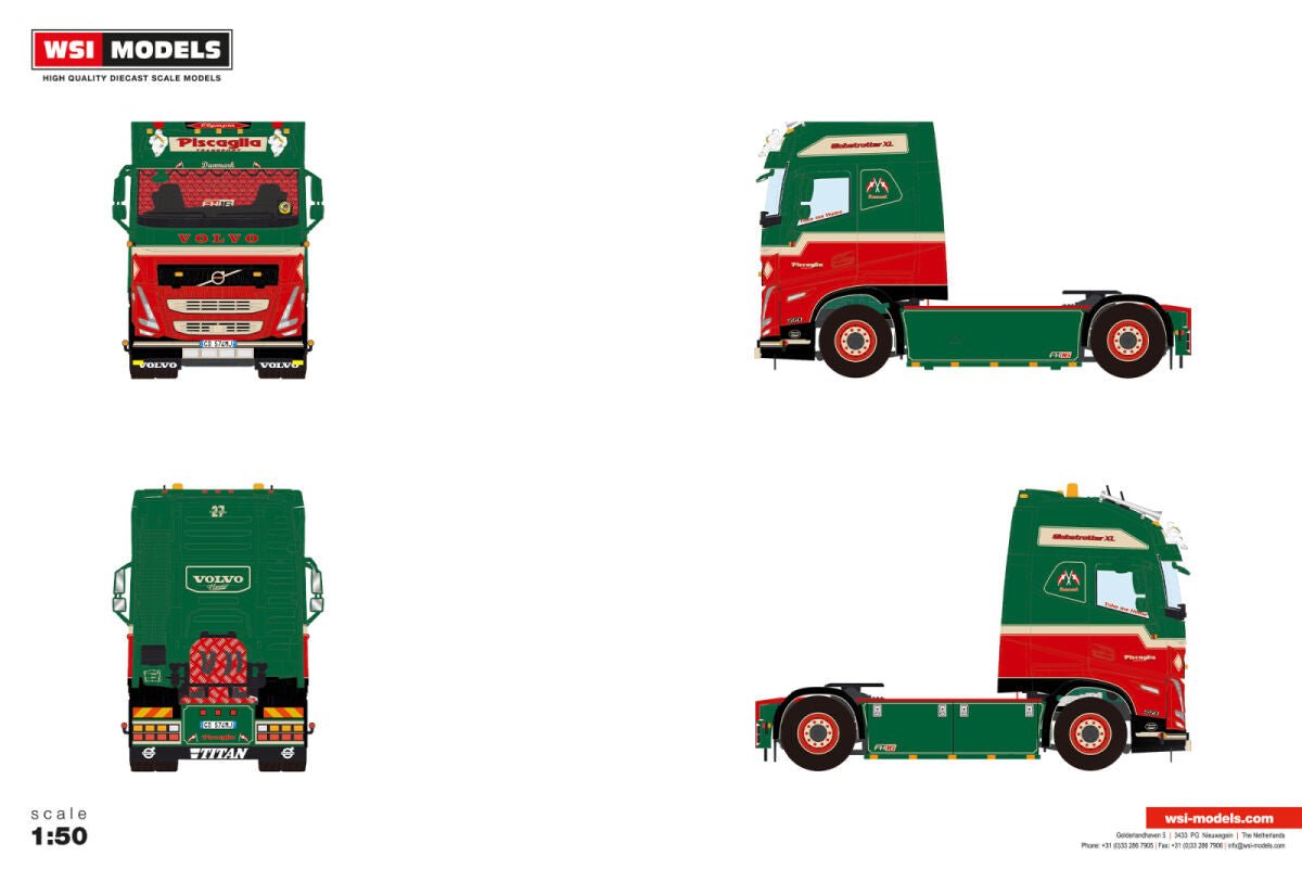 Piscaglia; VOLVO FH5 GLOBETROTTER XL 4X2 - Celt Models