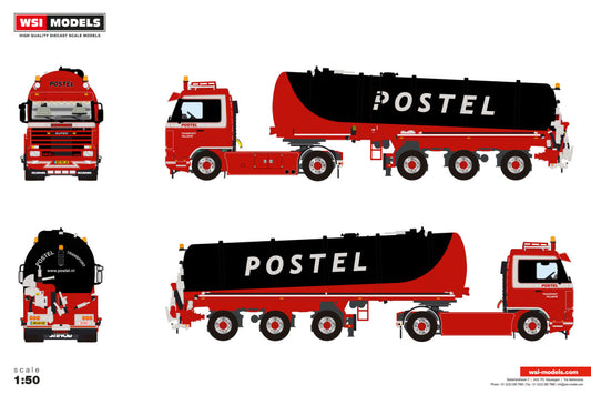 Postel Transport; SCANIA 3 SERIES STREAMLINE 4X2 VACUUM TANK TRAILER - 3 AXLE