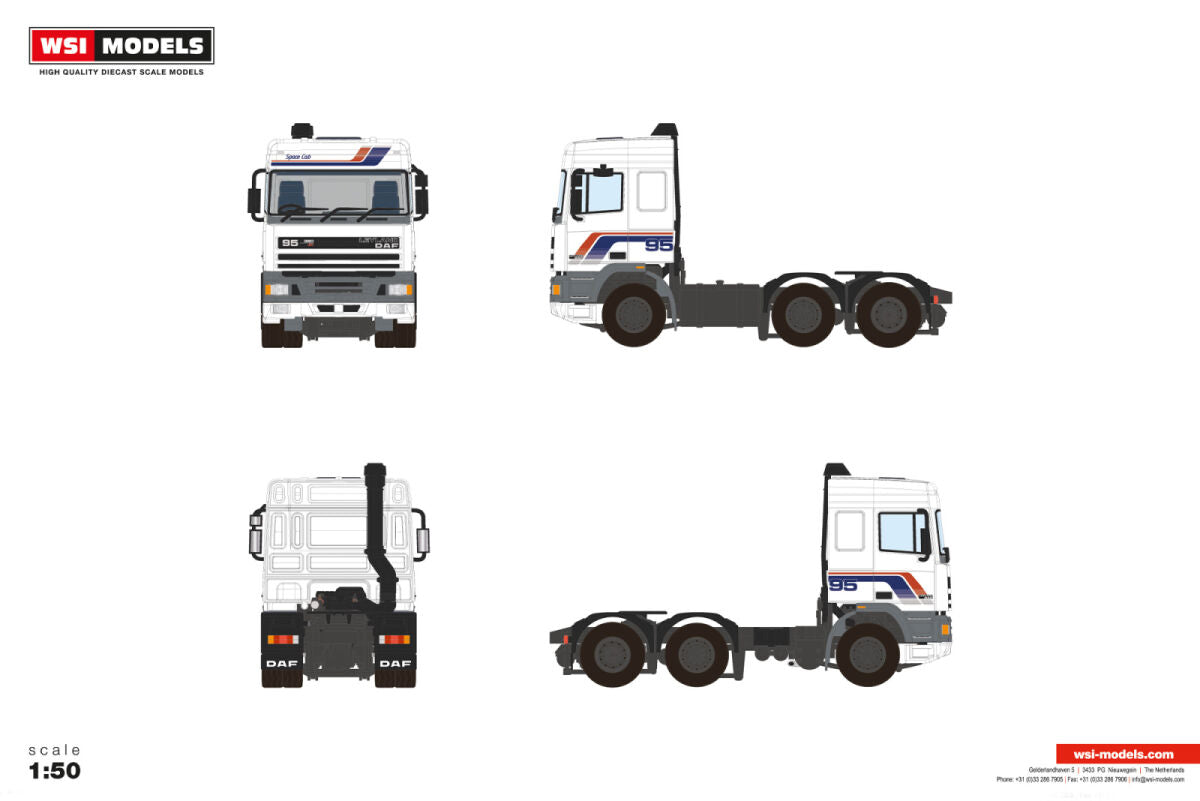 Premium Line; DAF 95 SPACE CAB 6X2 TWIN STEER