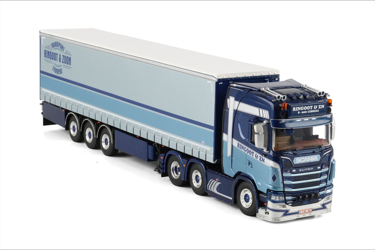 Ringoot Luc; SCANIA S HIGHLINE CS20H 6X2 TWIN STEER CURTAINSIDE TRAILER - 3 AXLE