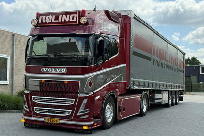 Roling; VOLVO FH5 GLOBETROTTER XL 4X2 CURTAINSIDE TRAILER - 3 AXLE