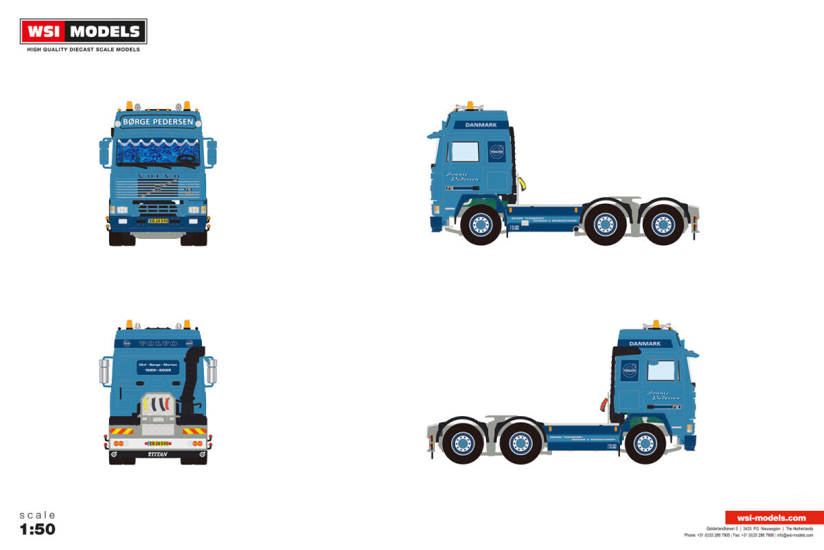 Sonnie Pedersen; VOLVO F12 GLOBETROTTER 6X2 TAG AXLE