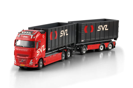 SVZ; VOLVO FH AERO GLOBETROTTER XL 6X2 TAG AXLE RIGED TRUCK DRAWBAR WITH HOOKLIFT SYSTEM - 6 AXLE