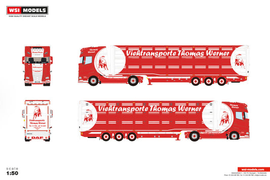 Thomas Werner; DAF XG+ 4X2 LIVE STOCK TRAILER - 3 AXLE